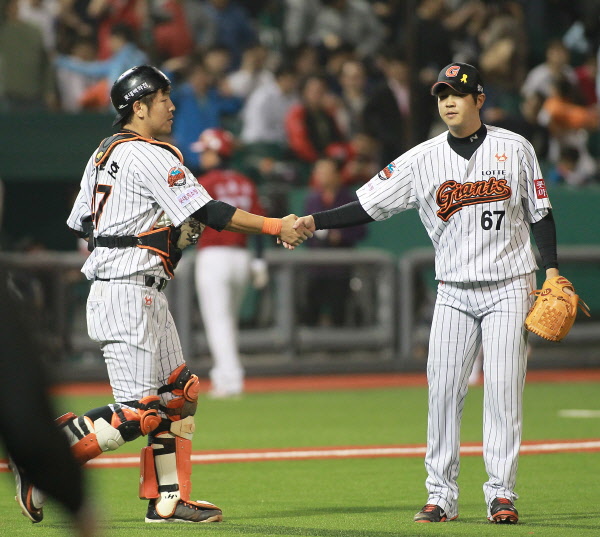 김성배선수의 역투모습